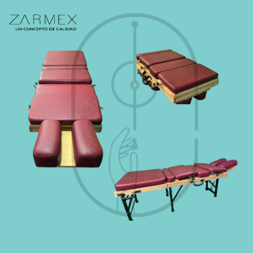 "Diseñada para sesiones quiroprácticas más cómodas"