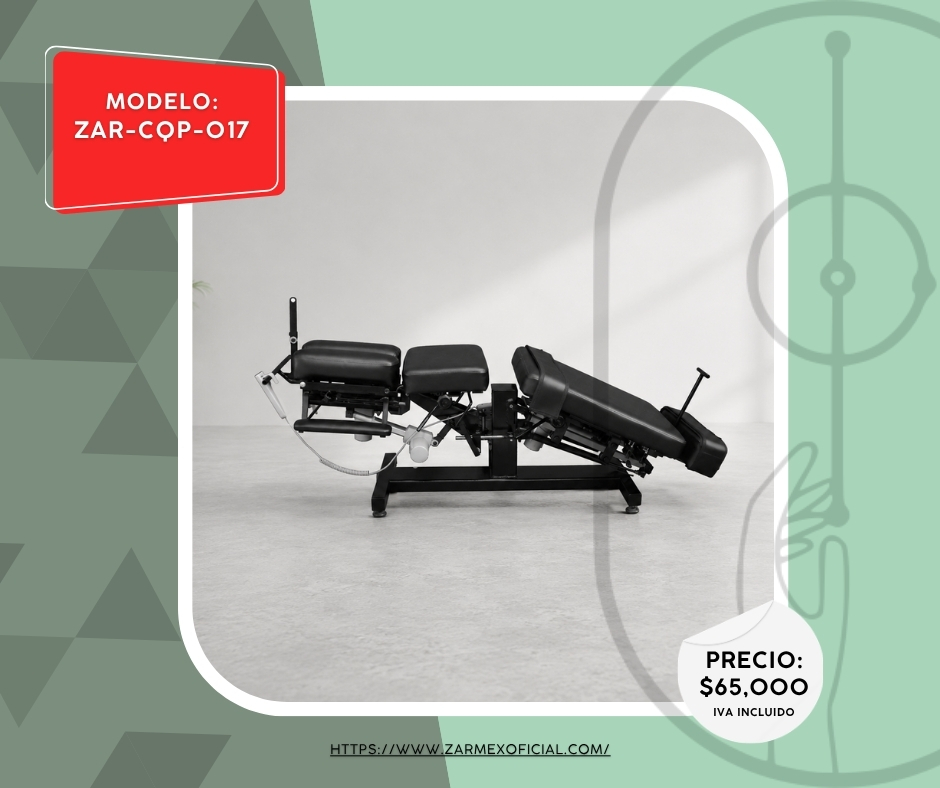Mesa flexión manual con tracción cervical y tracción lumbar eléctrica ZARQ-017
